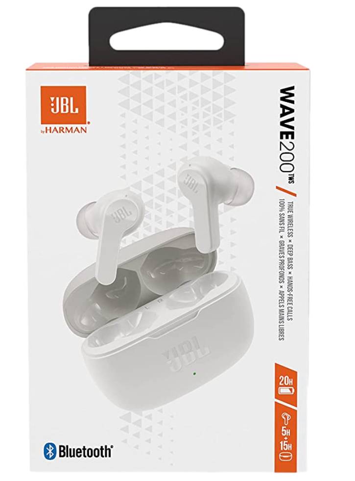 Earphones JBL Wave 200 TWS BT White