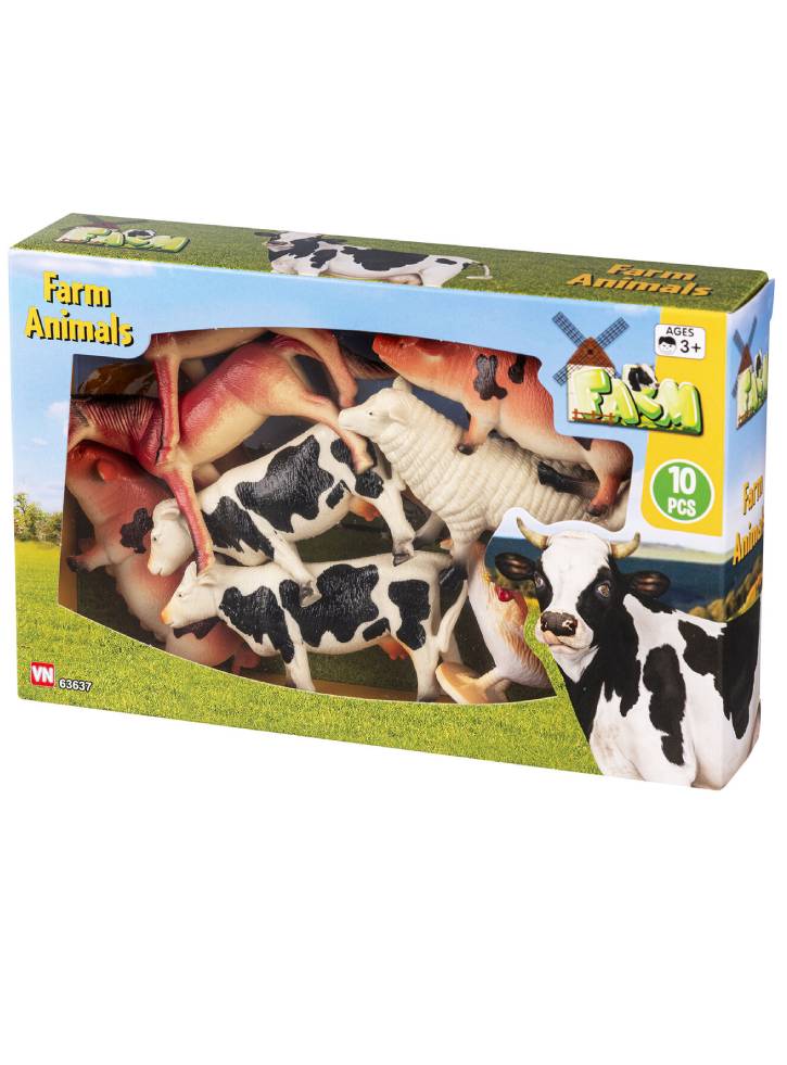 Set Bull Farm Animals (10 pcs) (63637)