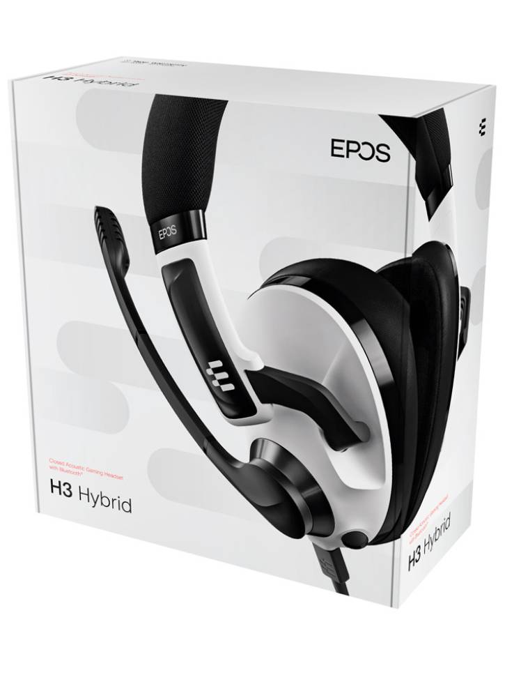 Casti Epos H3 Hybrid White/Black