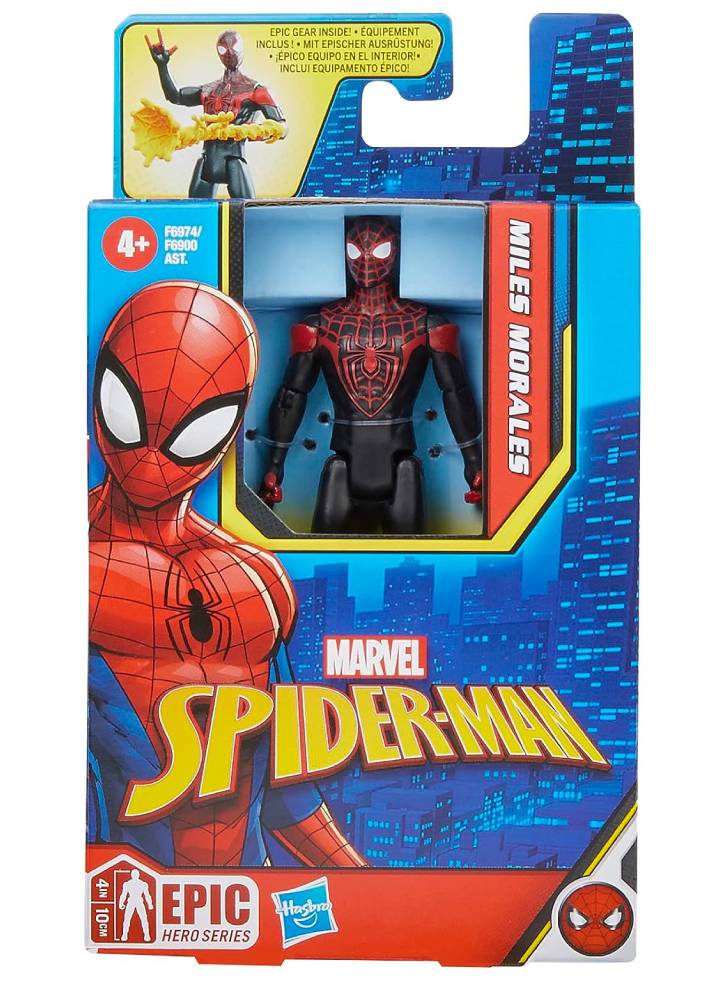 Figurina Spider-Man Epic Hero Series Miles Morales 10cm
