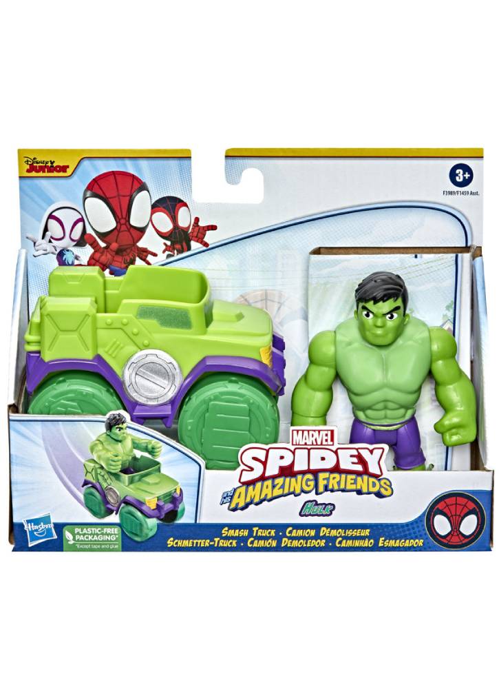 Spidey and His Amazing Friends Hulk Figure & Smash Truck (F3989)