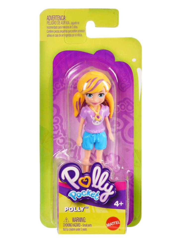 Papusa Polly Pocket Impulse with Purple Shirt Blue Skirt (HKV81)