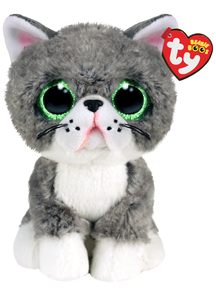 Plus TY Beanie Boos Fergus The Grey Cat 15cm (TY36581)
