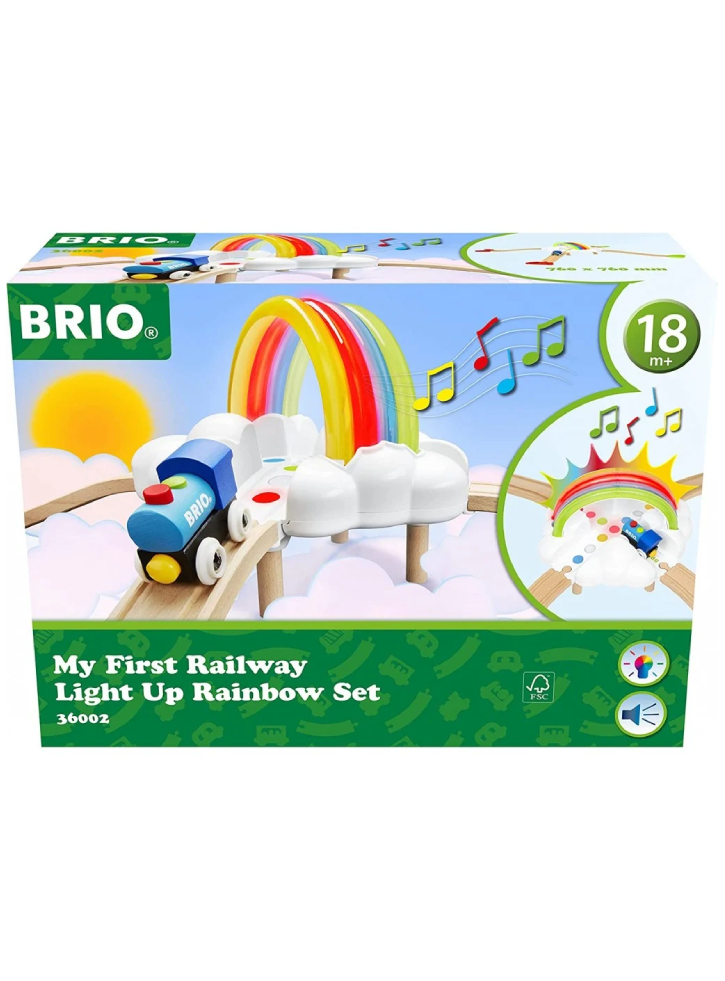 Set BRIO My First Railway Light Up Rainbow (36002)