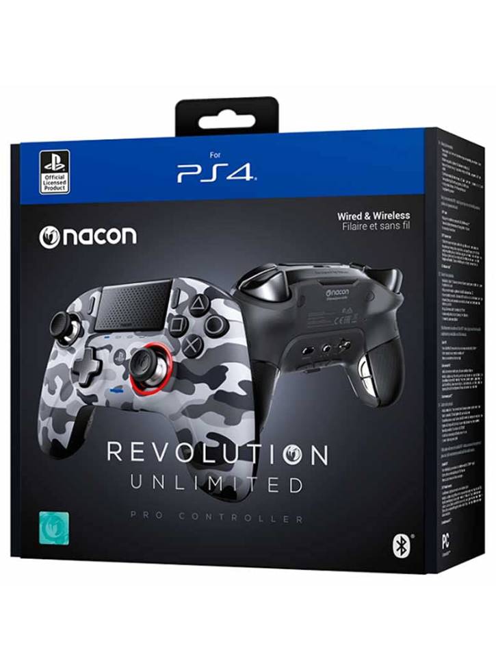 Controller Nacon Wireless Revolution Unlimited Pro Camo Grey - Playstation 4