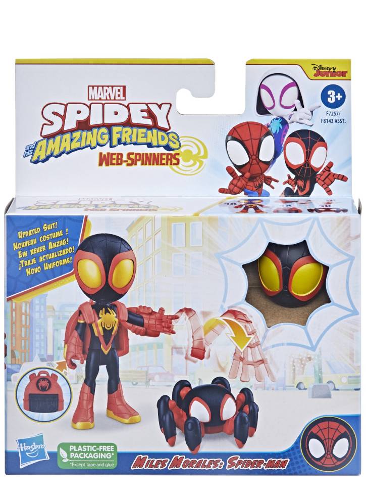 Figurina Marvel Spidey and His Amazing Friends Web-Spinners Miles Morales Spider-Man (F7257)