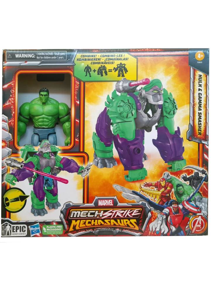 Figurina Marvel Mech Strike Mechasaurus Hulk (F6600)