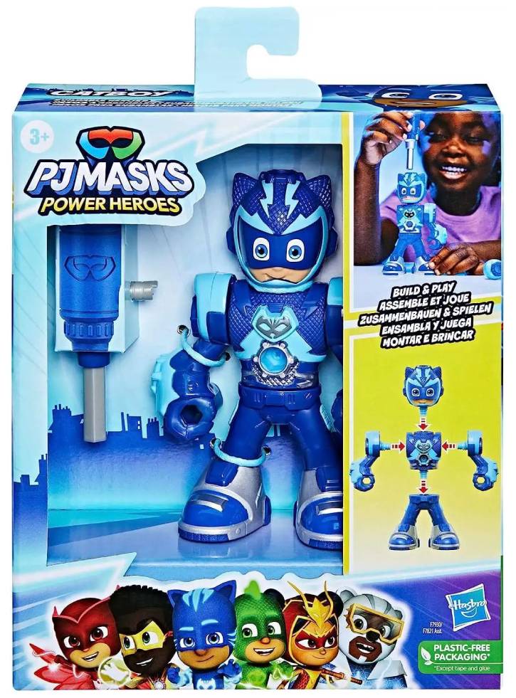 Figurina Pj Masks Power Heroes Catboy Buildable Heroe (F7930)
