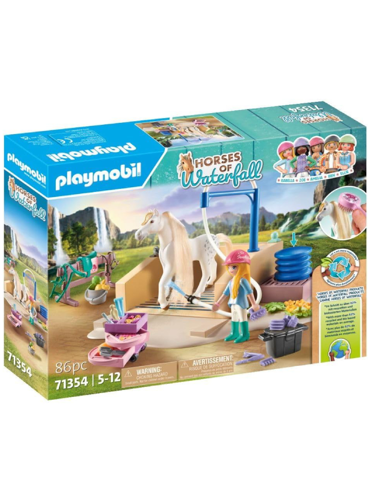 Playmobil Washing Station with Isabella and Lioness (71354)