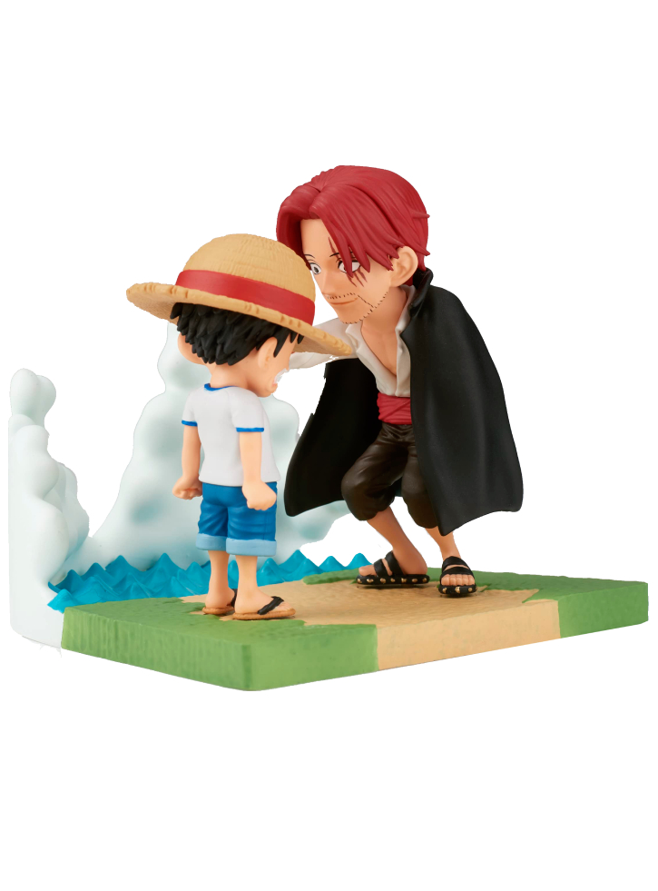 Figurina Banpresto WCF Log Stories One Piece Monkey.D.Luffy Shanks 7cm