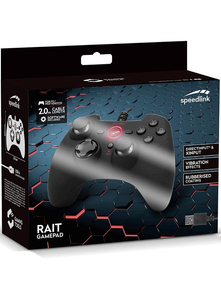 Speedlink Rait Gamepad Rubber Wired - PC/PS3/Switch