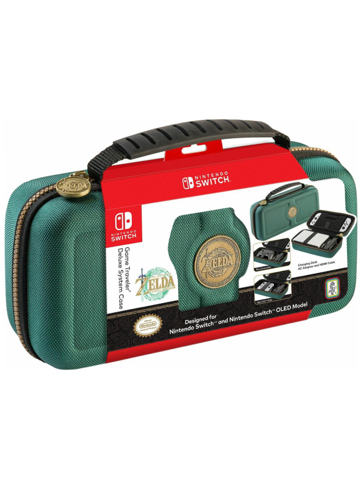 Husa The Legend Of Zelda Tears of the Kingdom Deluxe Green (Oled) - Nintendo Switch