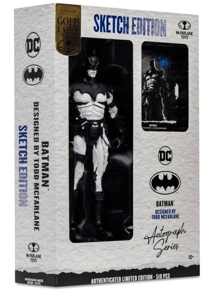 Figurina McFarlane DC Multiverse Gold Label Collection Batman by Todd (Sketch Edition) 18cm