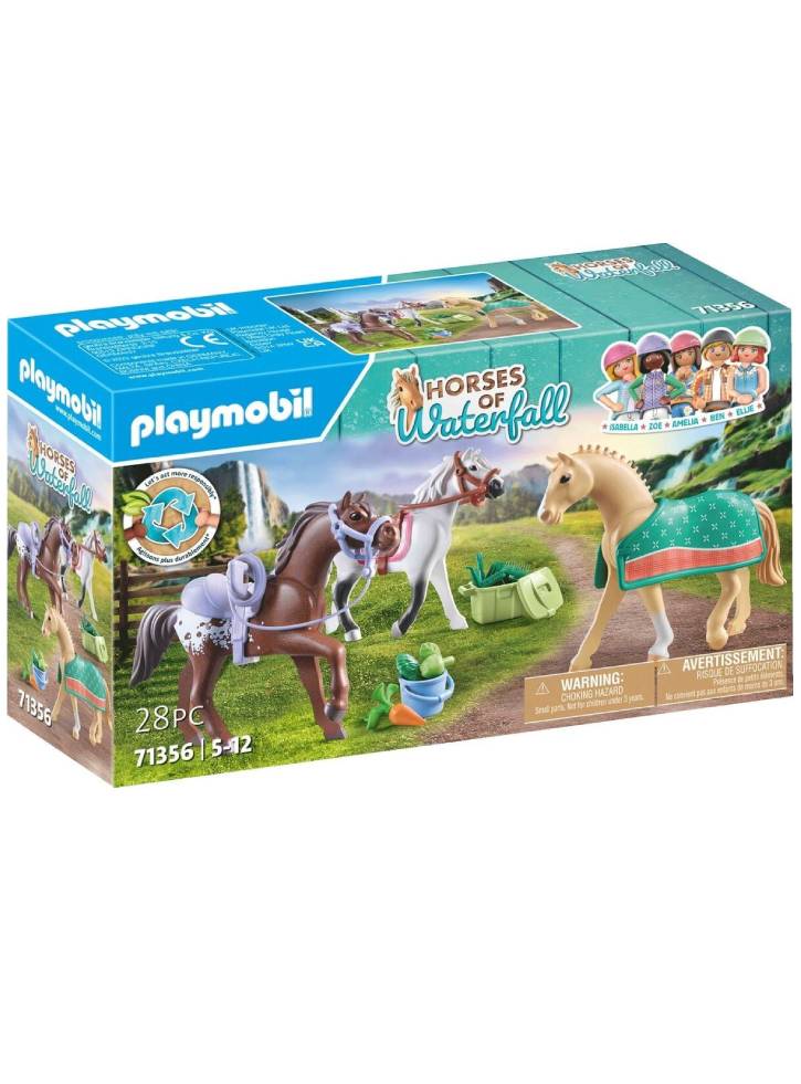 Playmobil Three Horses with Saddles (71356)