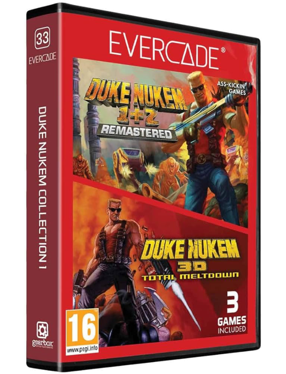Blaze Evercade Red Cart 33 Duke Nukem Collection 1