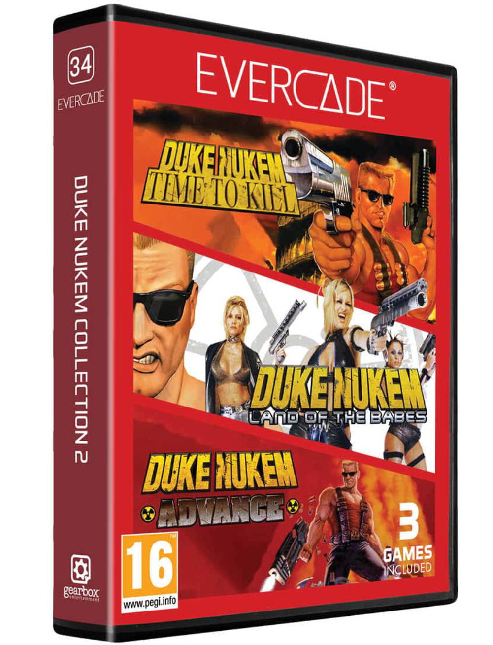 Blaze Evercade Red Cart 34 Duke Nukem Collection 2