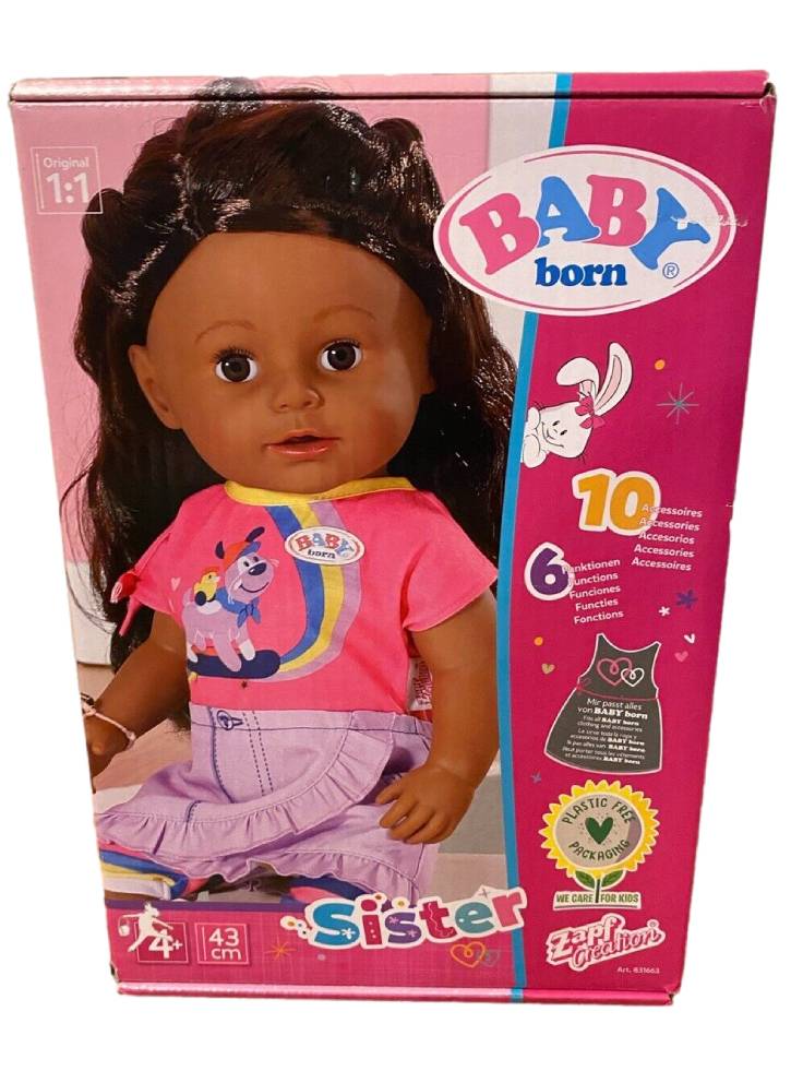 Baby Born Sister with Brown Eyes 43cm (831663)