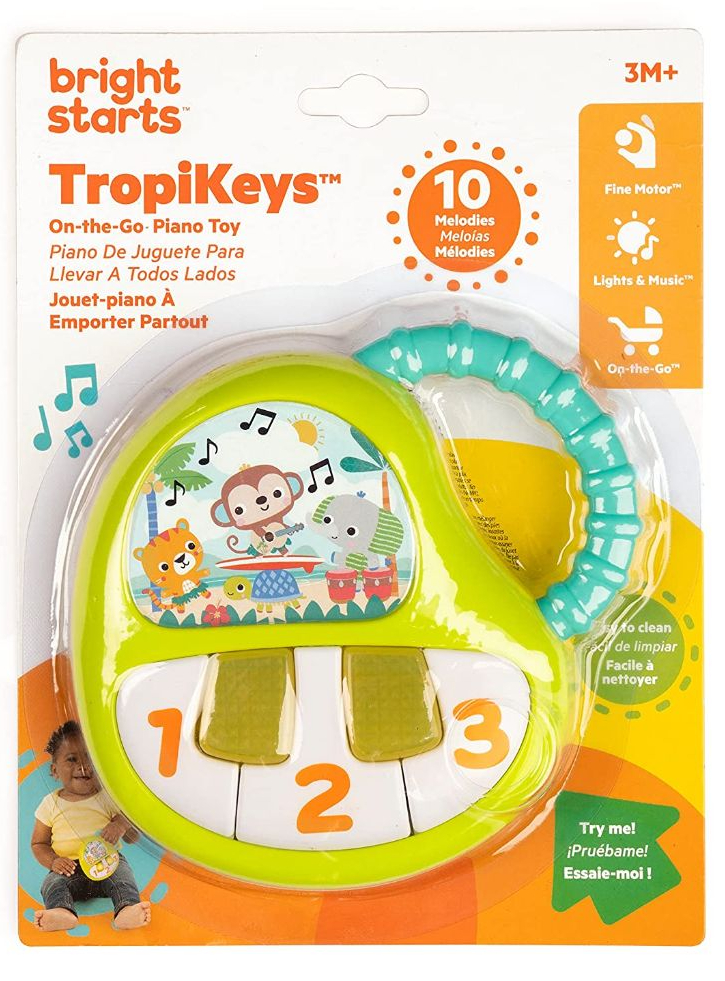 Bright Starts TropiKeys On-the-Go Piano Toy (12507)