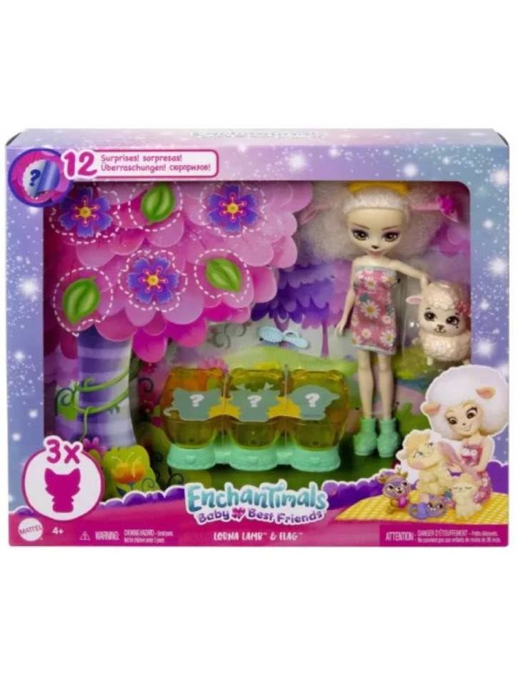 Papusa Enchantimals Baby Best Friends Baby Sheep (HNW98)