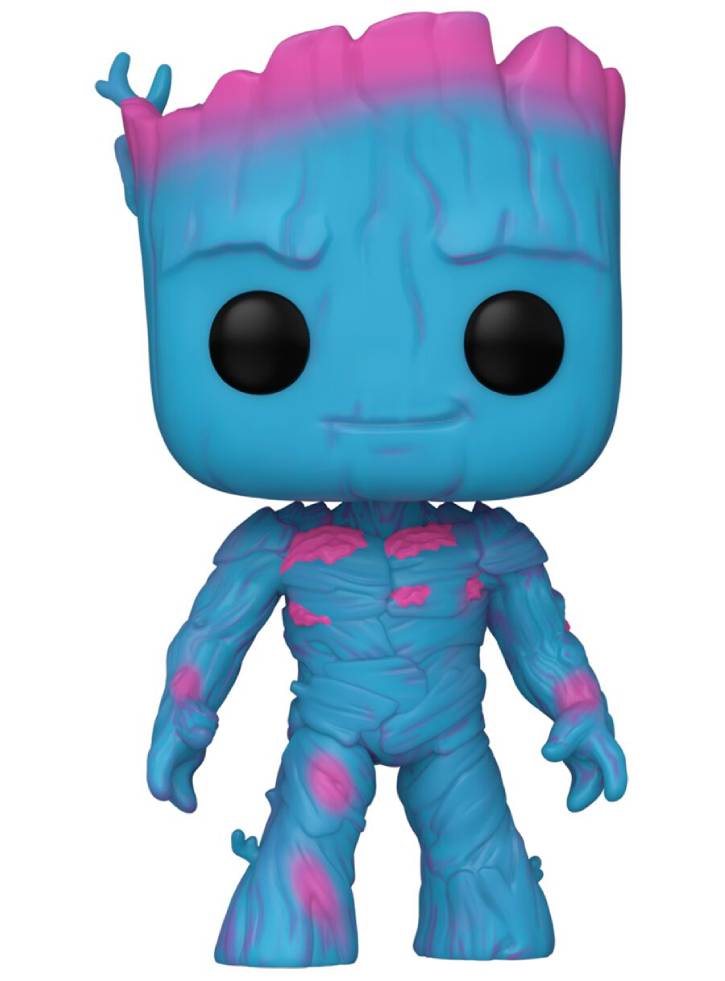 Figurina Funko Pop Jumbo Marvel Guardians of the Galaxy Volume 3 Groot (Blacklight) #1242 Bobble-Head 25cm