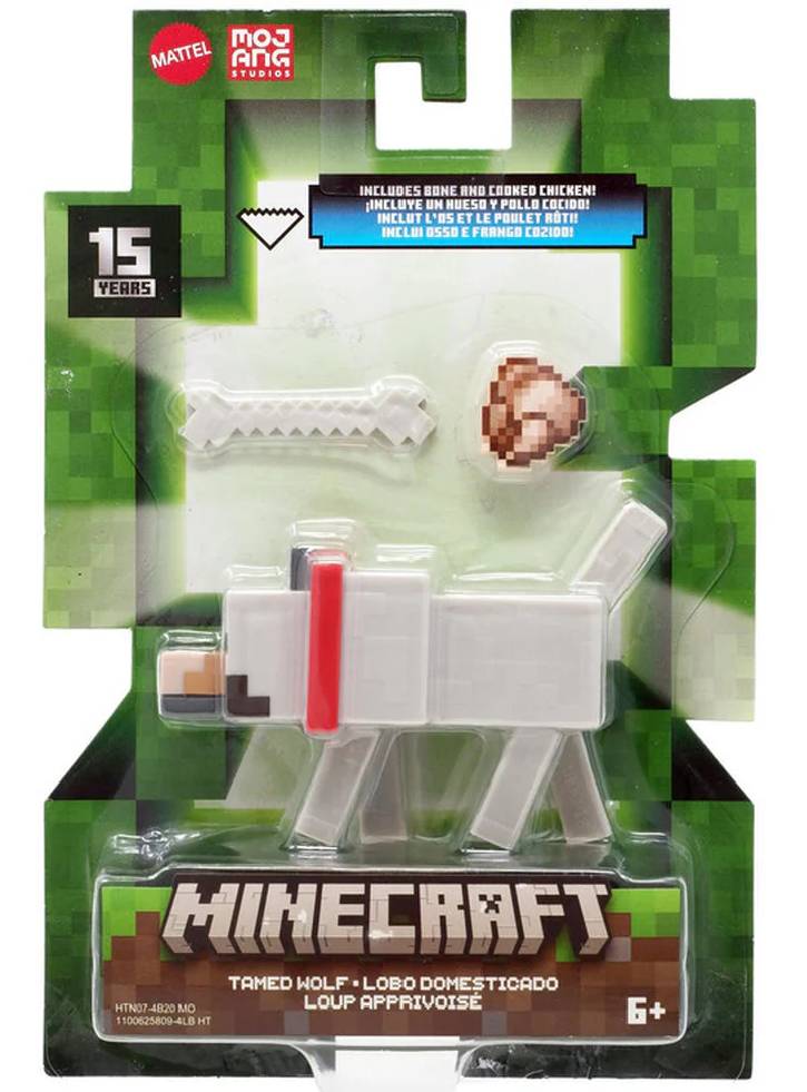 Figurina Minecraft 15th Anniversary Tamed Wolf