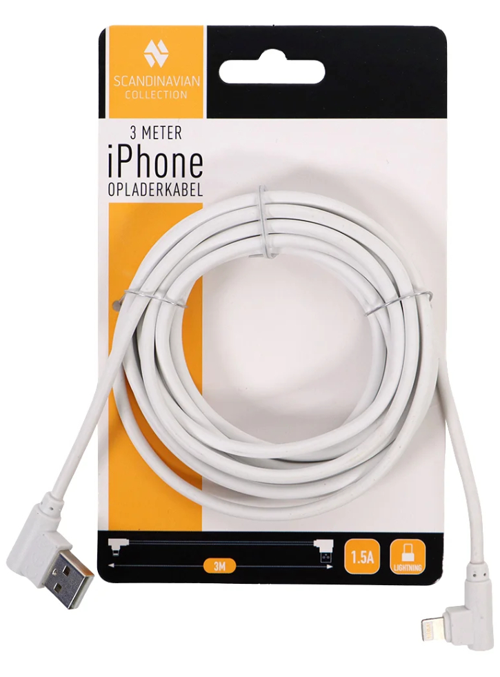 Cablu Scandinavian Collection iPhone 3m
