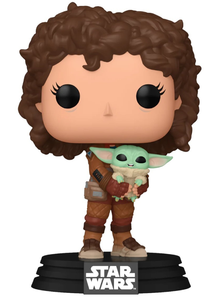 Figurina Funko Pop Disney Star Wars The Mandalorian Peli Motto with Grogu #665 9cm