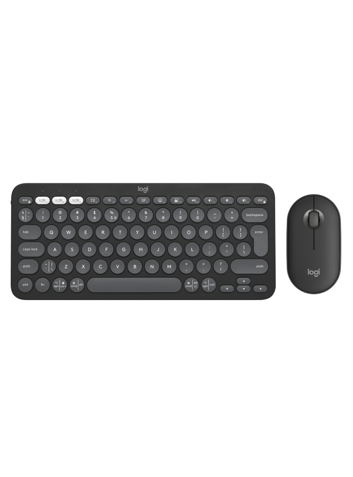 Set Tastatura & Mouse Logitech Pebble 2 COMBO Tonal Graphite