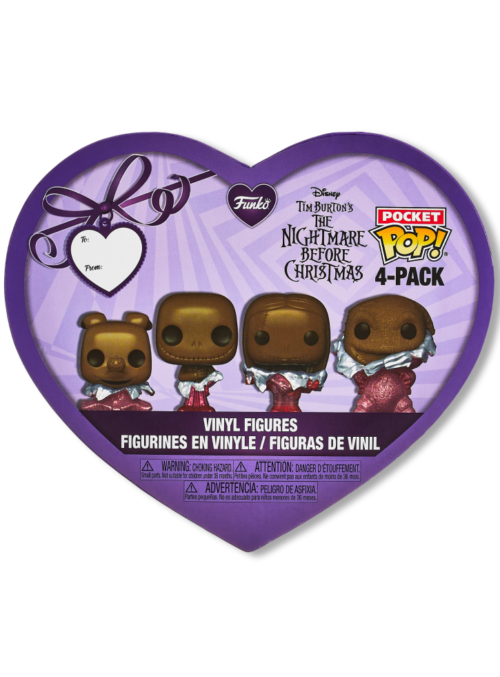 Figurina Funko Pocket Pop 4 Pack Nightmare Before Christmas Val Box