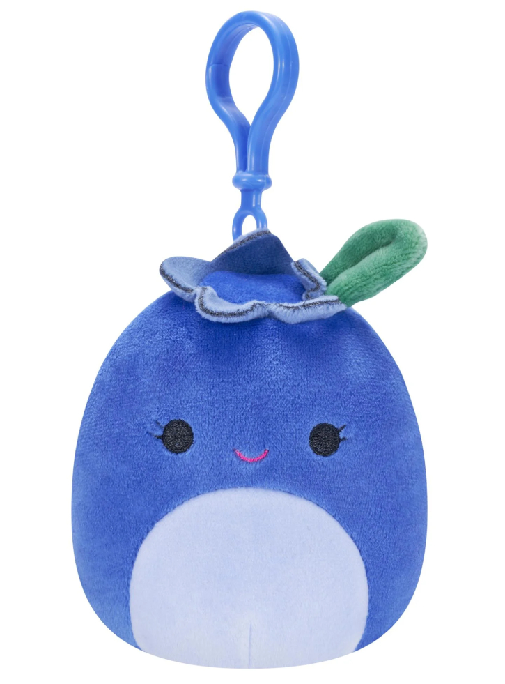 Plus Squishmallows P17 Clip On Bluby the Blueberry 9cm