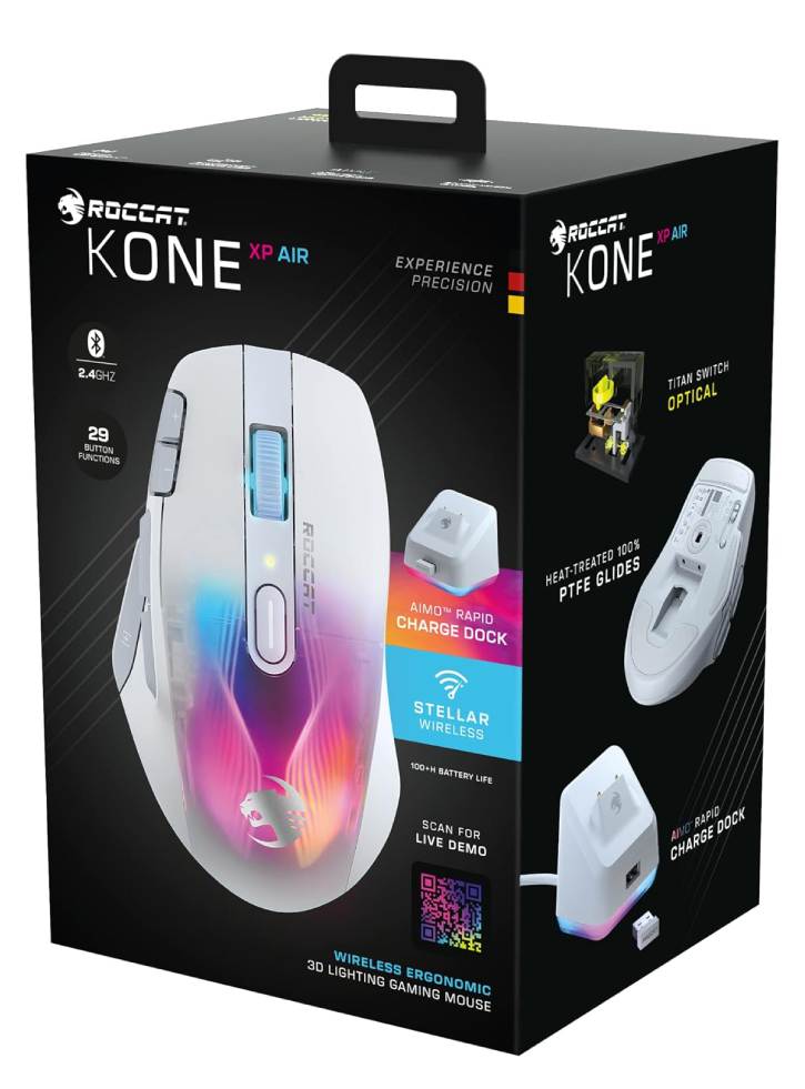 Mouse Roccat Kone XP Air Wireless White