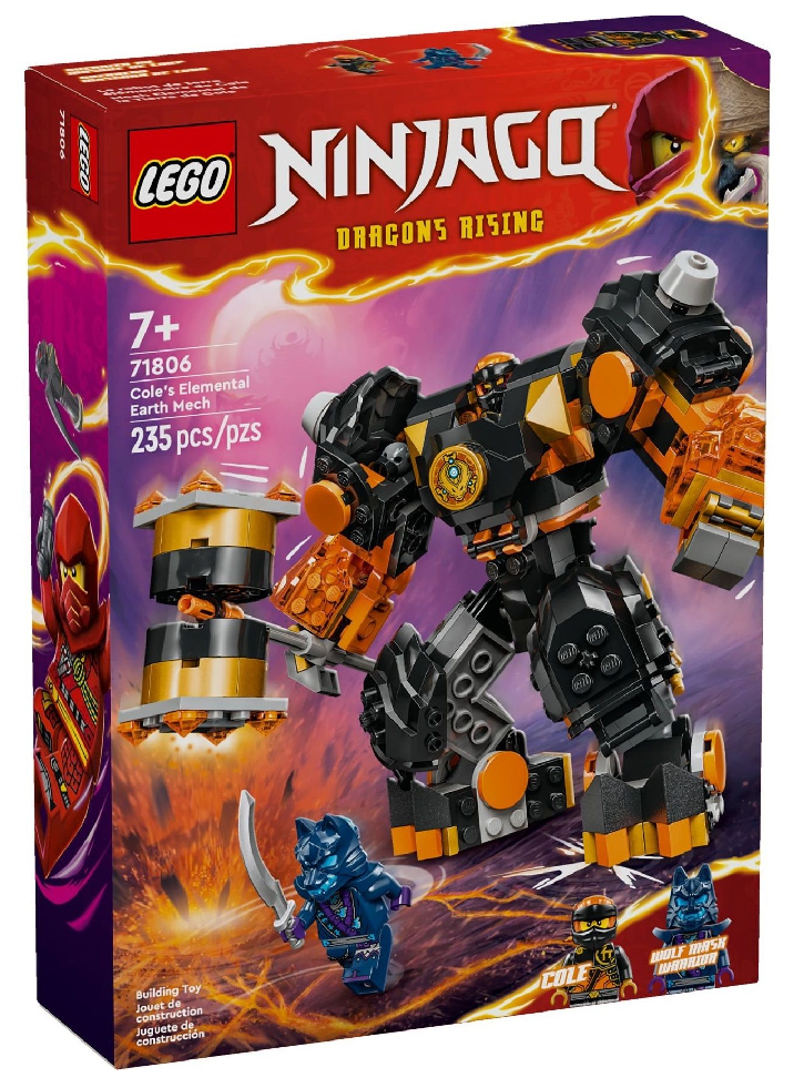 LEGO Ninjago Cole's Elemental Earth Mech (71806)