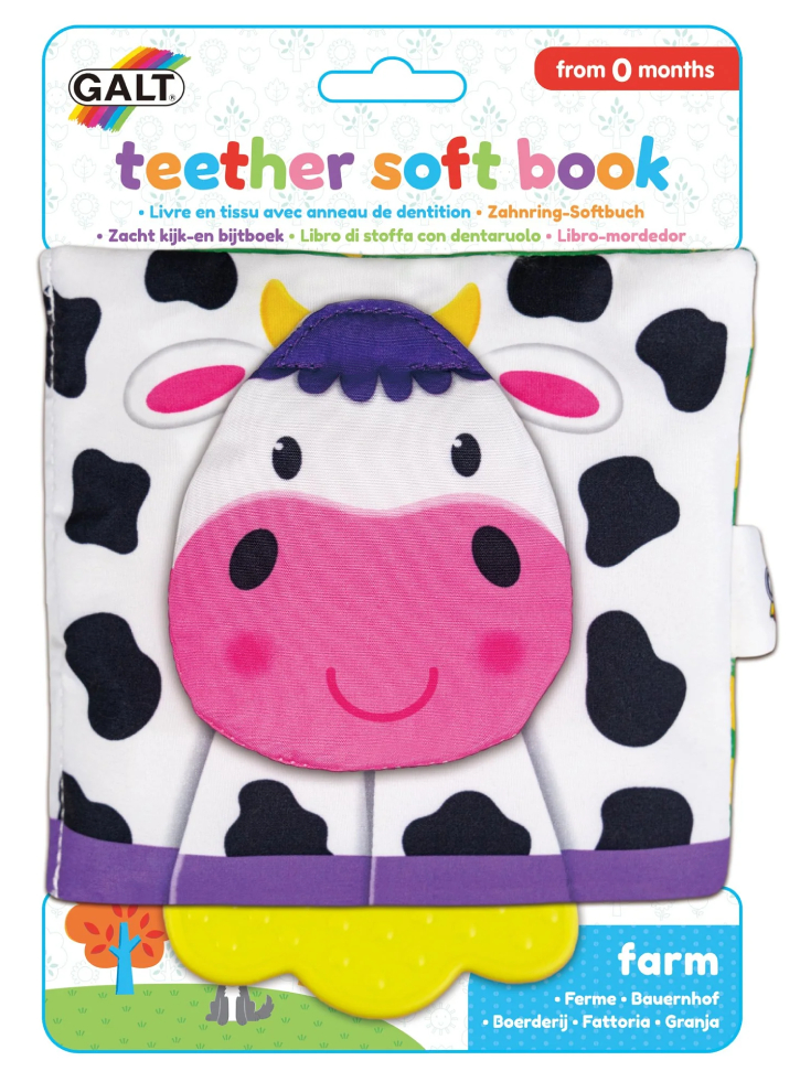 Plus Galt Teether Soft Book Farm (31005228)