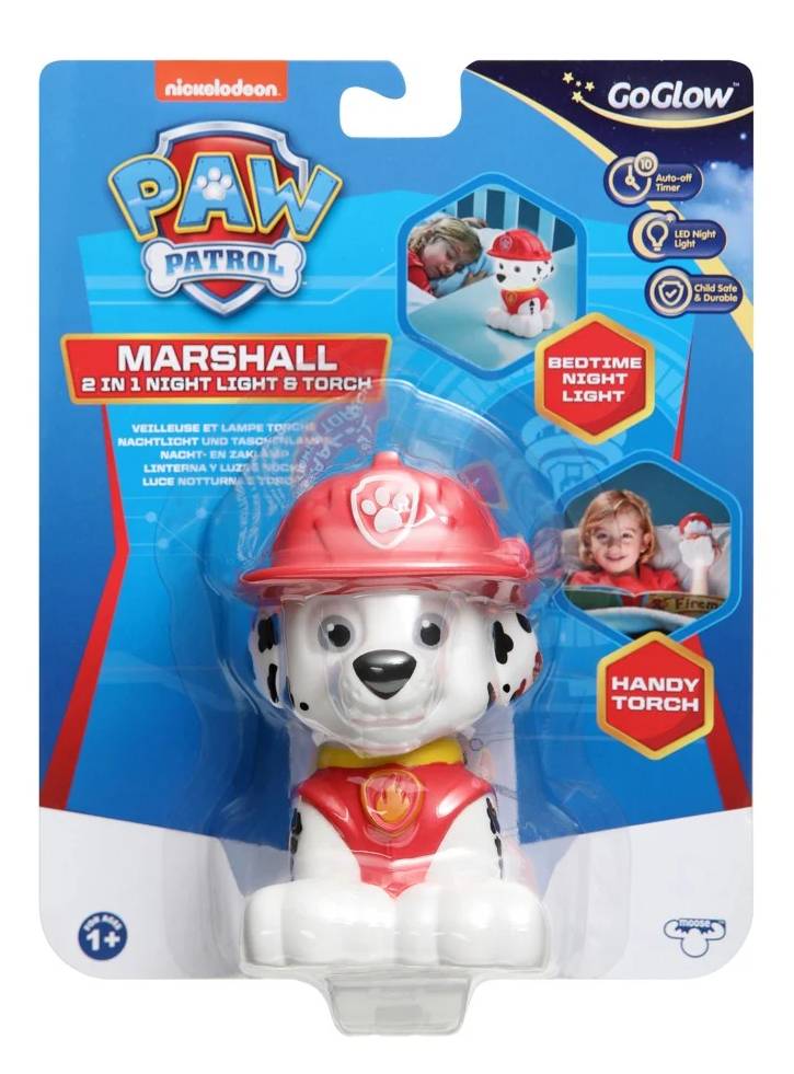 Paw Patrol Marshall Kids Bedside Night Light and Torch Buddy by GoGlow (10016)