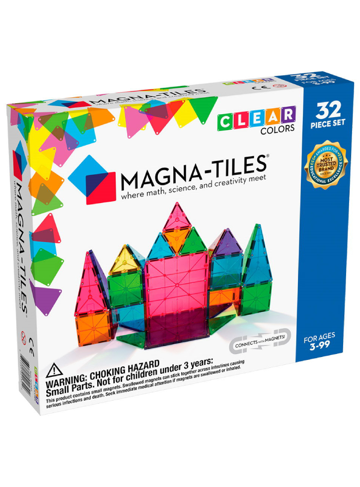 Magna-Tiles Clear Colours 32 pcs (90208)