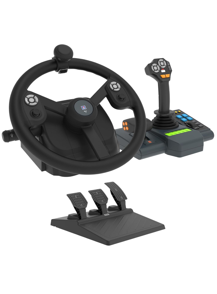 Volan Hori Farming Full-Size Steering Control Panel & Pedals (Windows 11/10) - PC