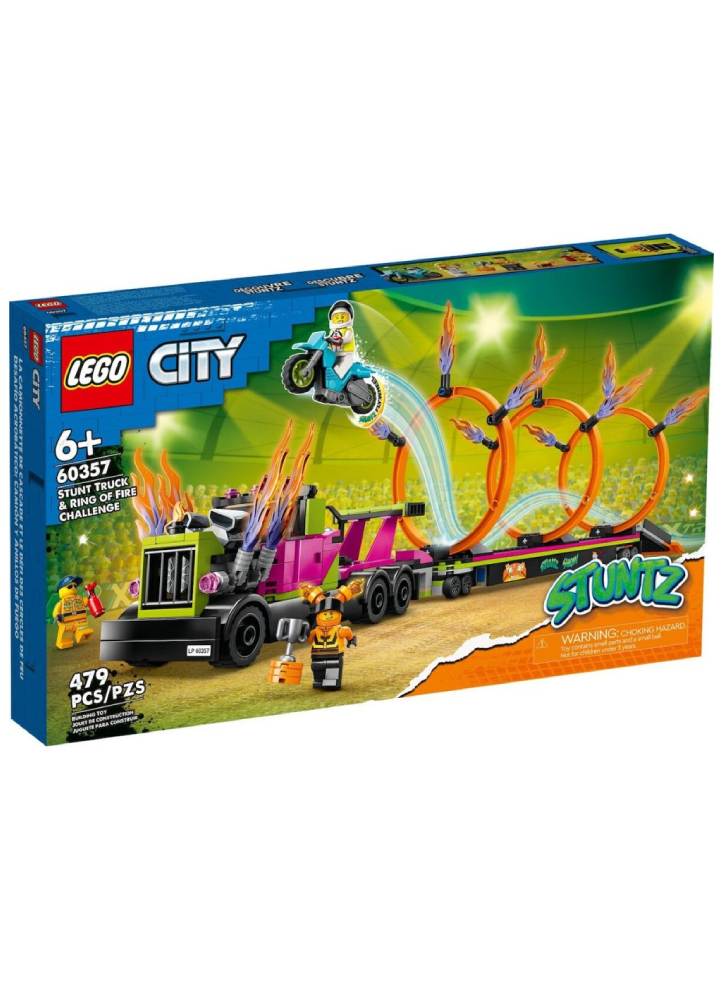 LEGO(r) City Stunt Truck Ring of Fire Challenge (60357)