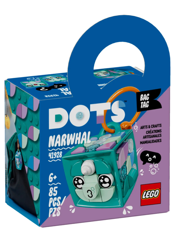 Breloc LEGO(r) DOTS Bag Tag Narwha (41928)