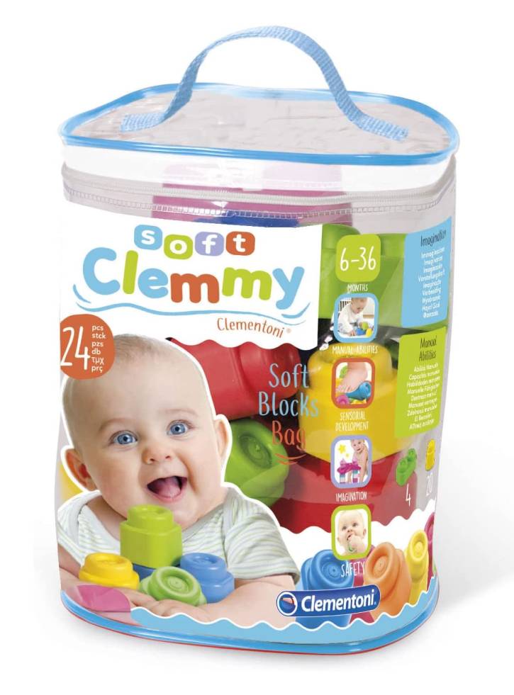 Baby Clementoni Soft Clemmy 24 Blocks Set (1033-14889)