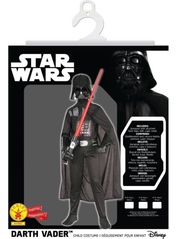 Costum Rubies Star Wars Darth Vader (128 cm)