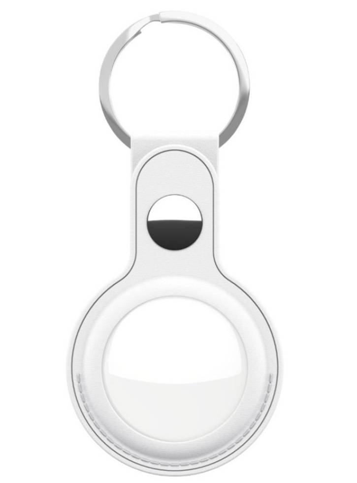 Breloc Keybudz Leather AirTag White
