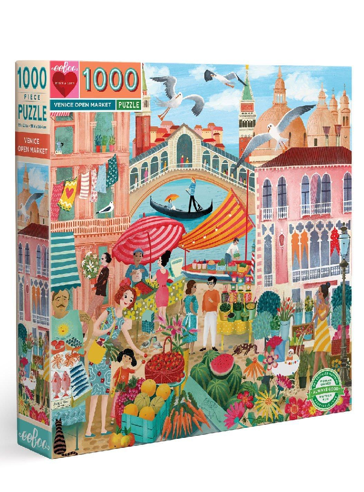 Puzzle eeBoo Venice Open Market 1000pc (EPZTVCE)