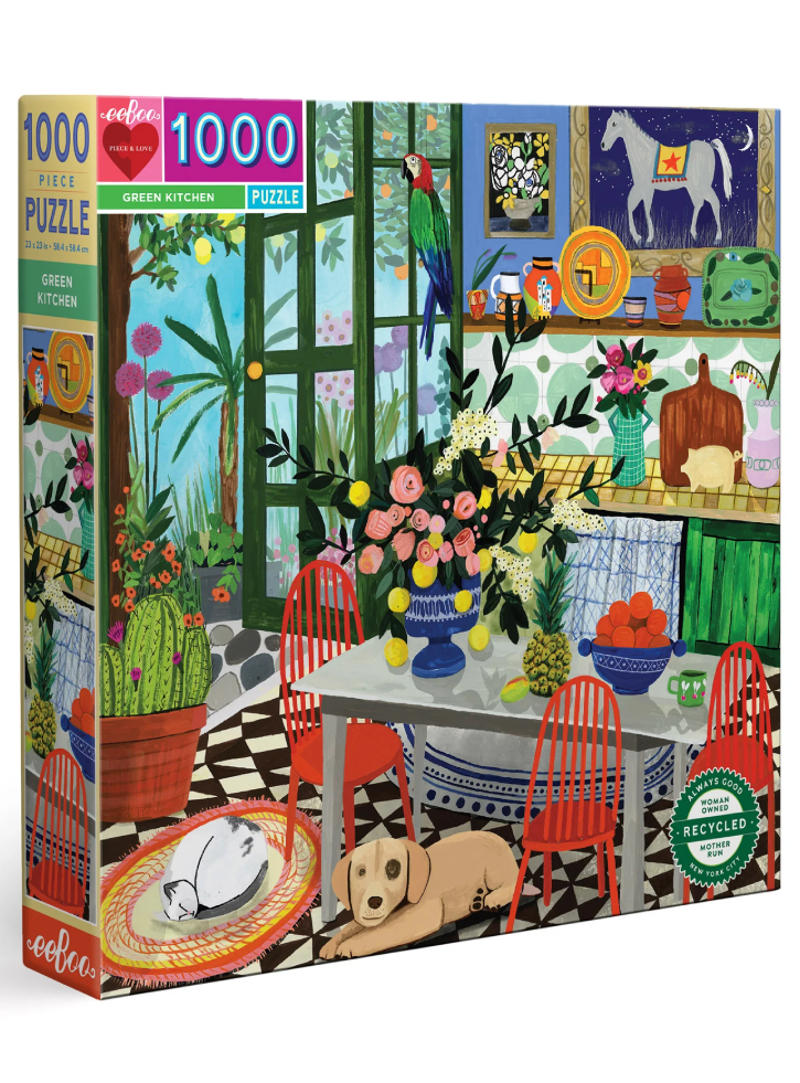 Puzzle eeBoo Green Kitchen 1000 pc (EPZTGNK)