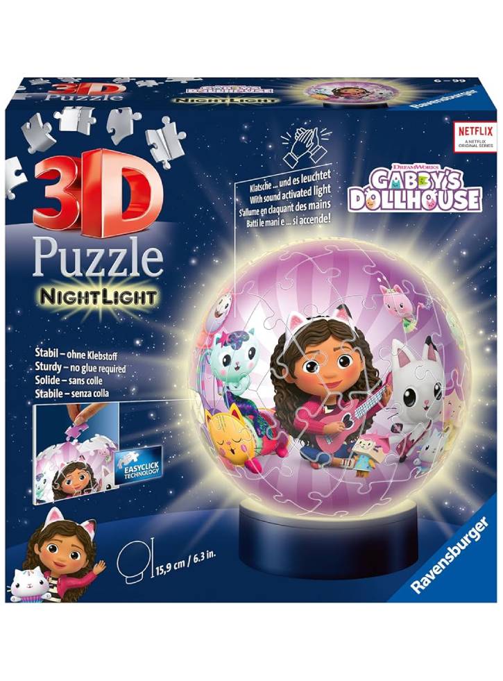 Puzzle Ravensburger 3D Gabby's Dollhouse Night Light 72p (10311575)