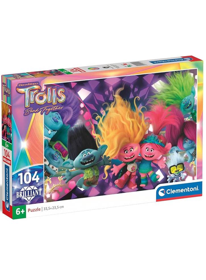 Puzzle Clementoni Trolls 3 104pc brilliant (20191)