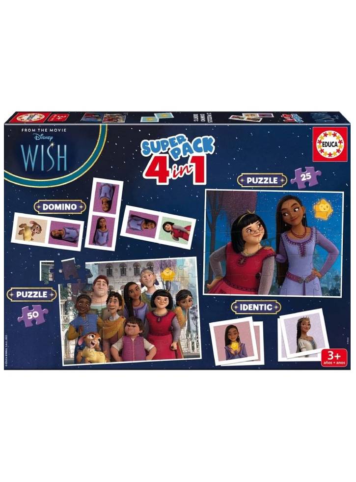 Puzzle Educa Superpack Wish 4 In 1 (80-19743)