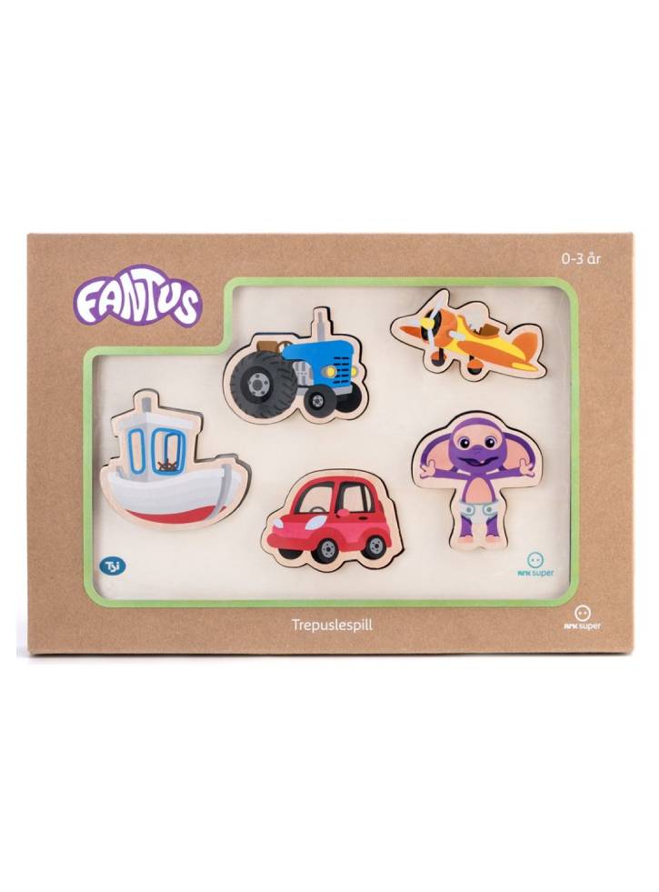 Puzzle Fantus Wooden with vehicles 5pc (112064) (TOYS)