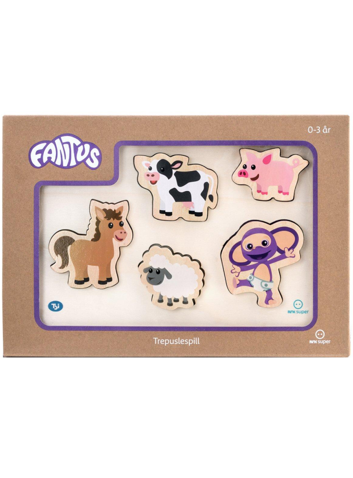 Puzzle Fantus Wooden with farm animals (112063)