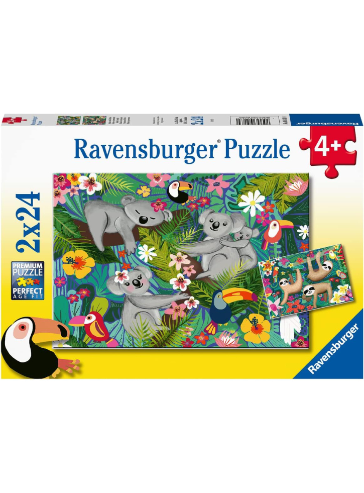 Puzzle Ravensburger Koalas And Sloths 2x24pc (05183)