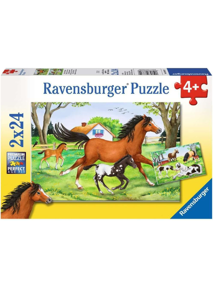 Puzzle Ravensburger World of Horses 2x24pc (08882)